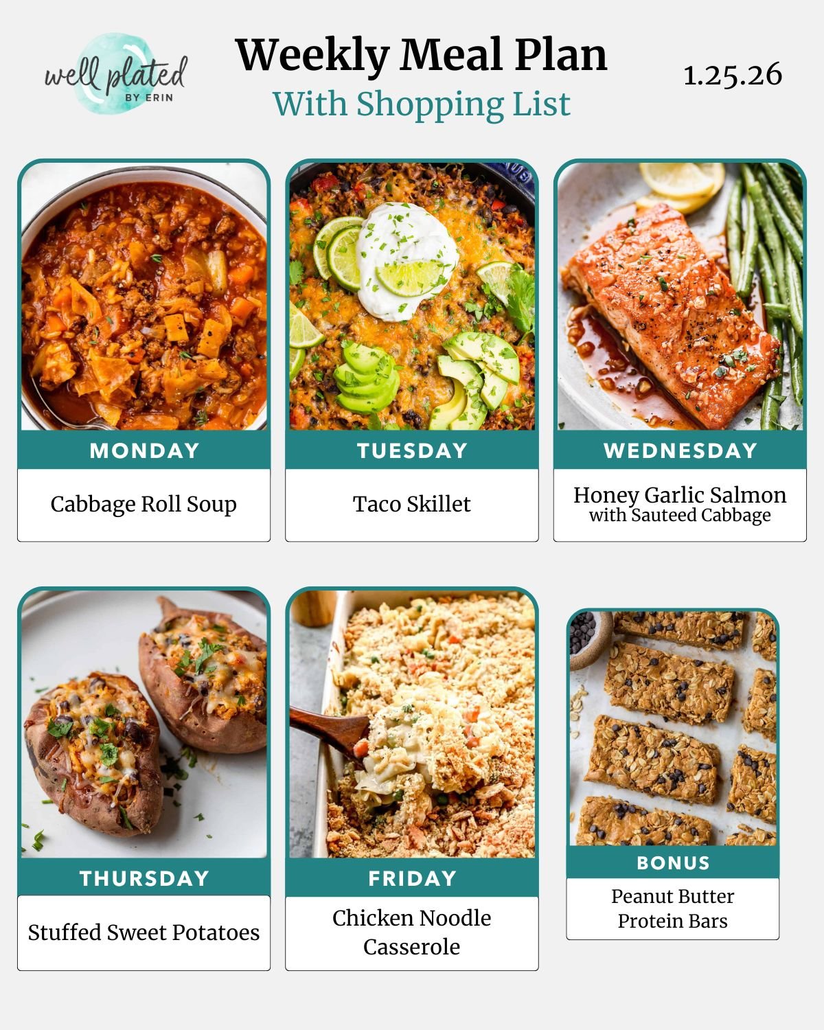 Weekly Meal Plan 1.25.26